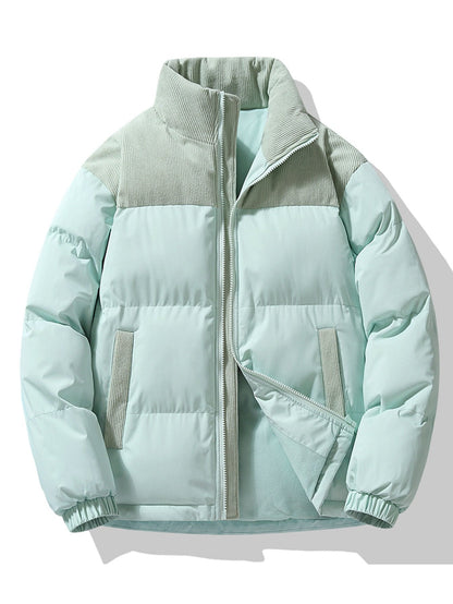 Parka Hiver Homme Classique avec Fermeture Éclair