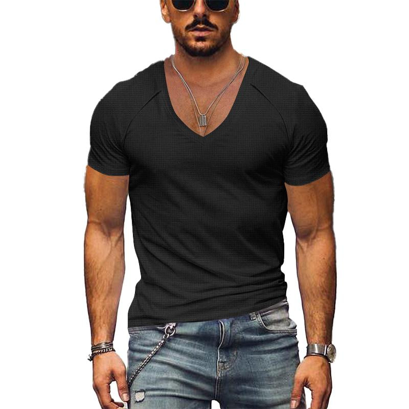 T-shirt Homme Col V Décontracté Moderne