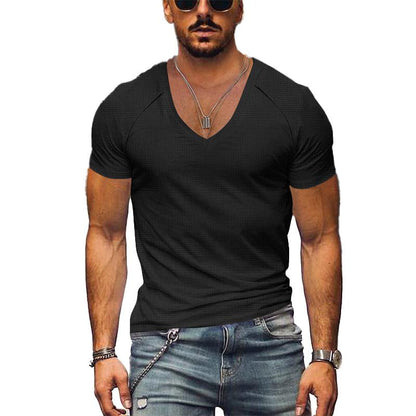 T-shirt Homme Col V Décontracté Moderne