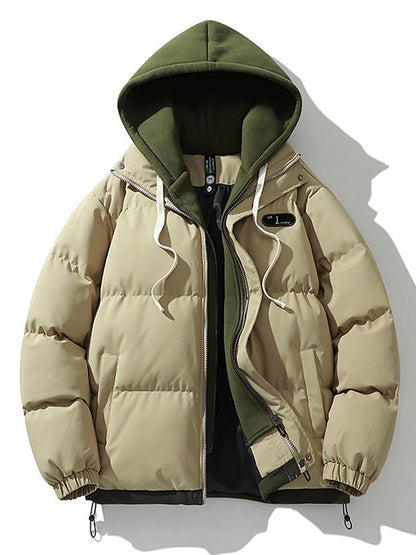 Parka Hivernal Homme avec Capuche et Poches Réfléchissantes