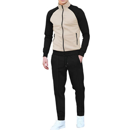 Veste de sport homme décontractée marron noir casual