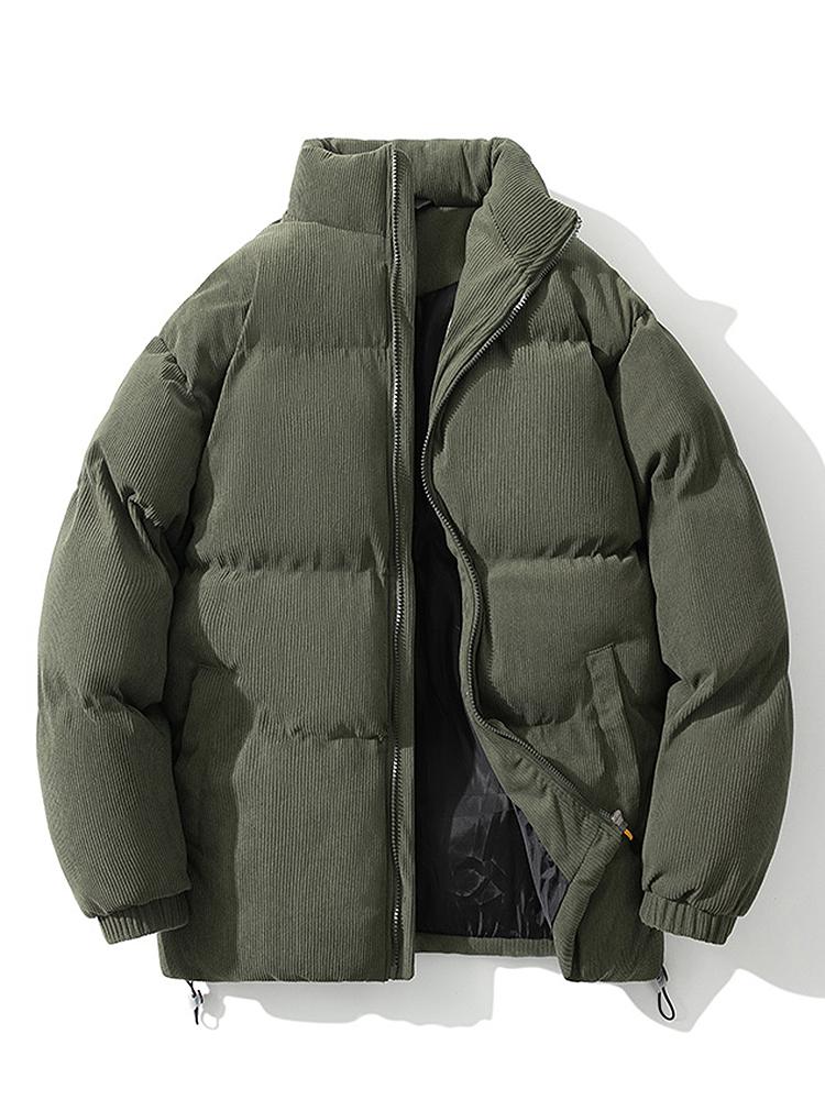 Doudoune Homme Hiver Velours Éclair Zippé Chaude - PanierRoyale