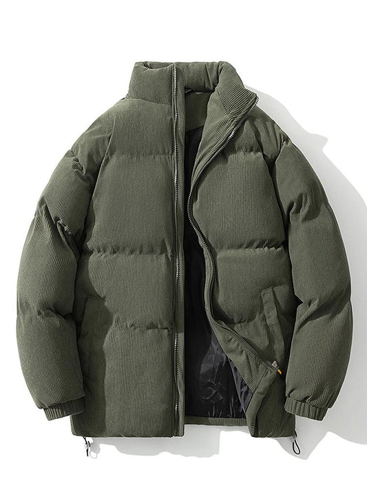 Doudoune Homme Hiver Velours Éclair Zippé Chaude - PanierRoyale