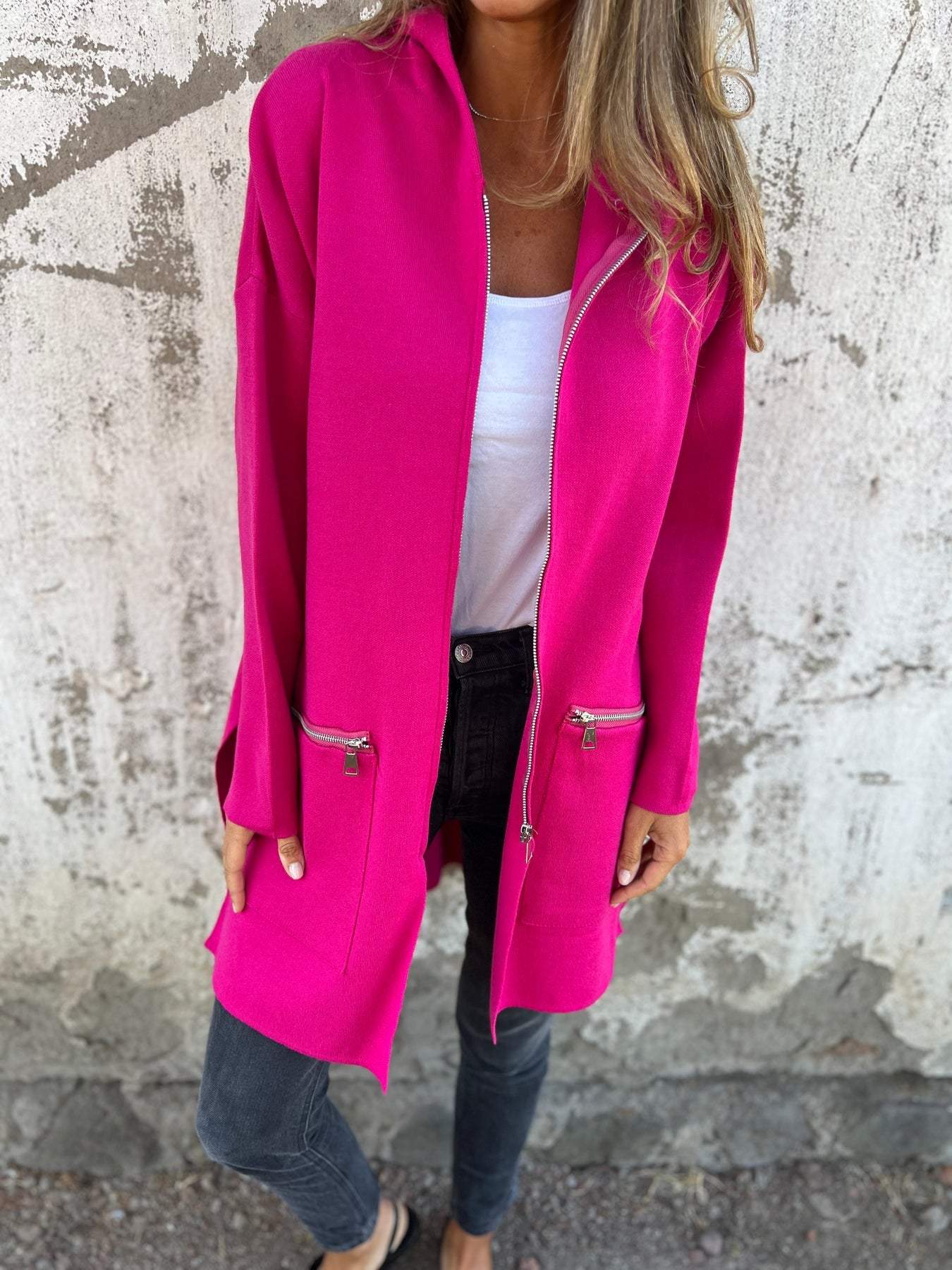 Veste femme décontractée manches longues