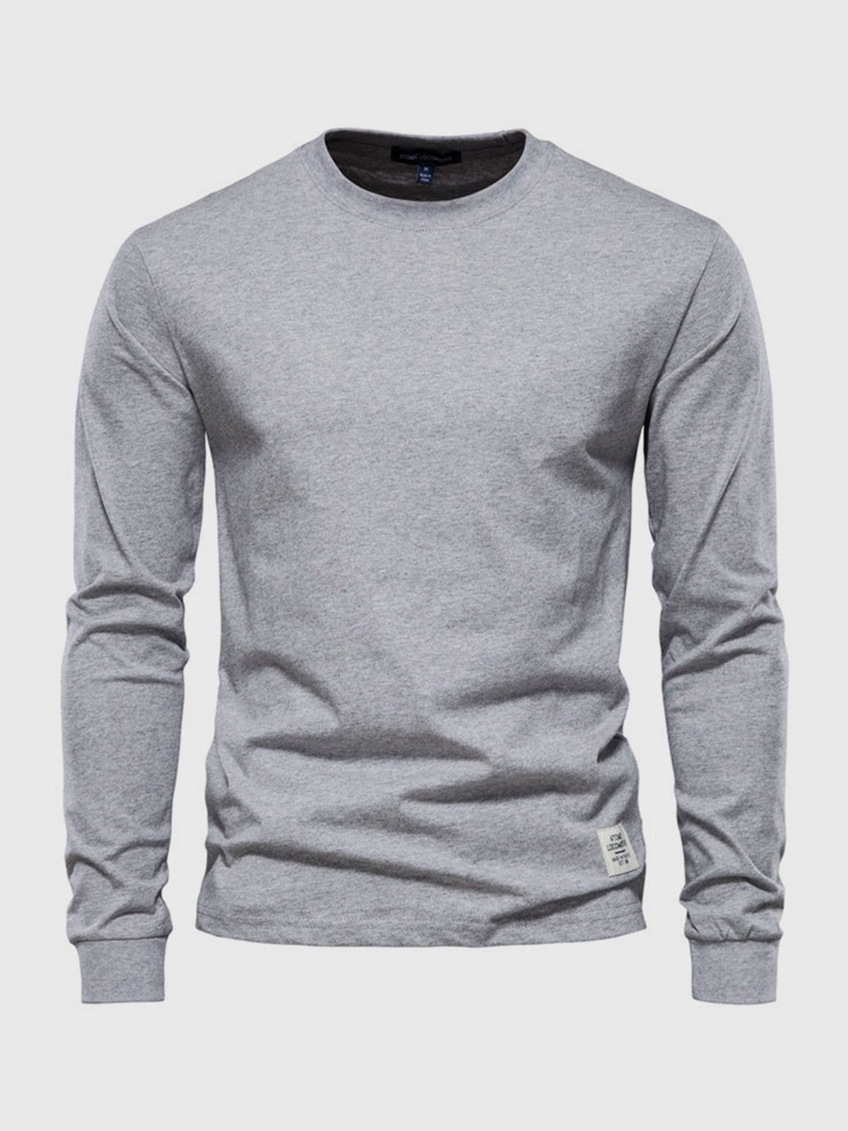 Chemise Homme Coton Manches Longues Col Rond Classique