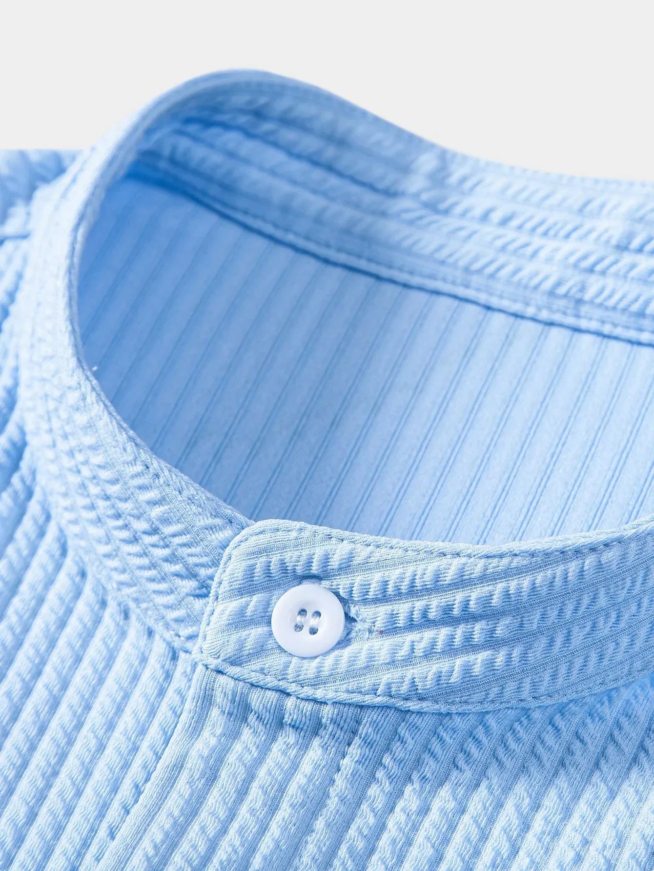 Chemise Polo Homme Lin Coton Classique avec Col Montant