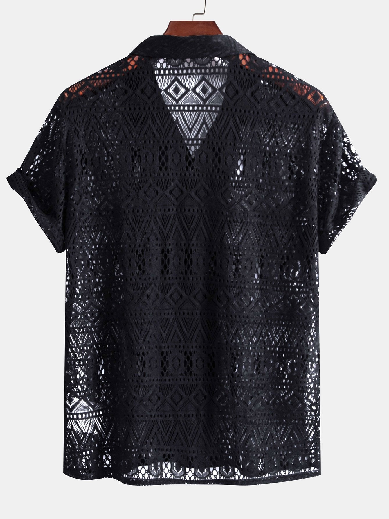 Chemise Homme Transparente à Motifs Ethniques