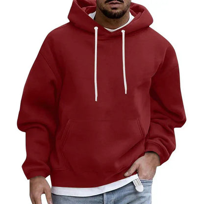 Sweat À Capuche Classique Avec Poches Pour Homme | Hiver