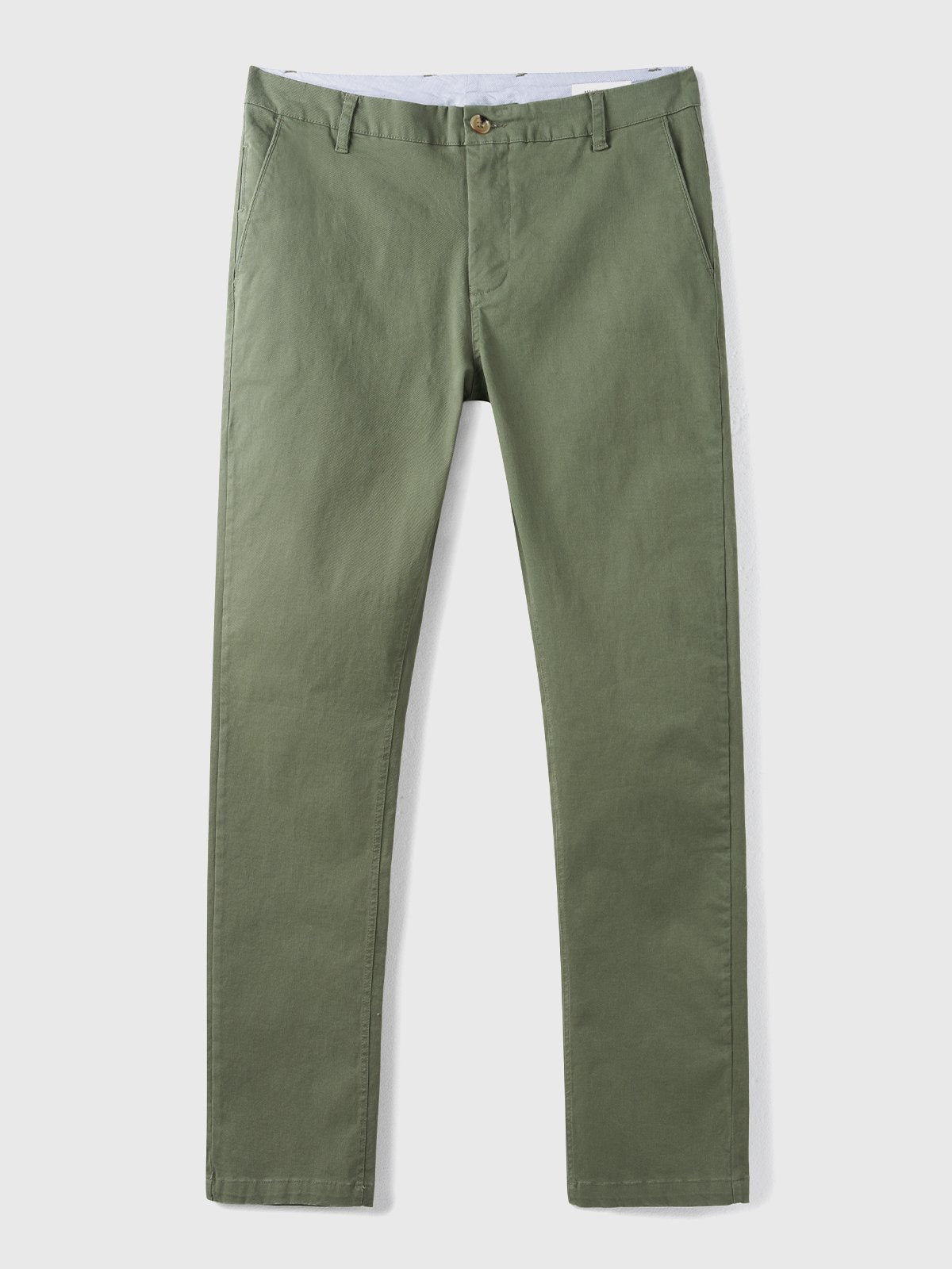Pantalon Chino Homme Élastique et Léger en Coton Mélangé