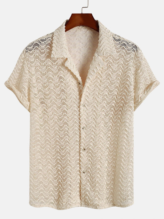 Chemise Homme Décontractée Manches Courtes Coton - PanierRoyale