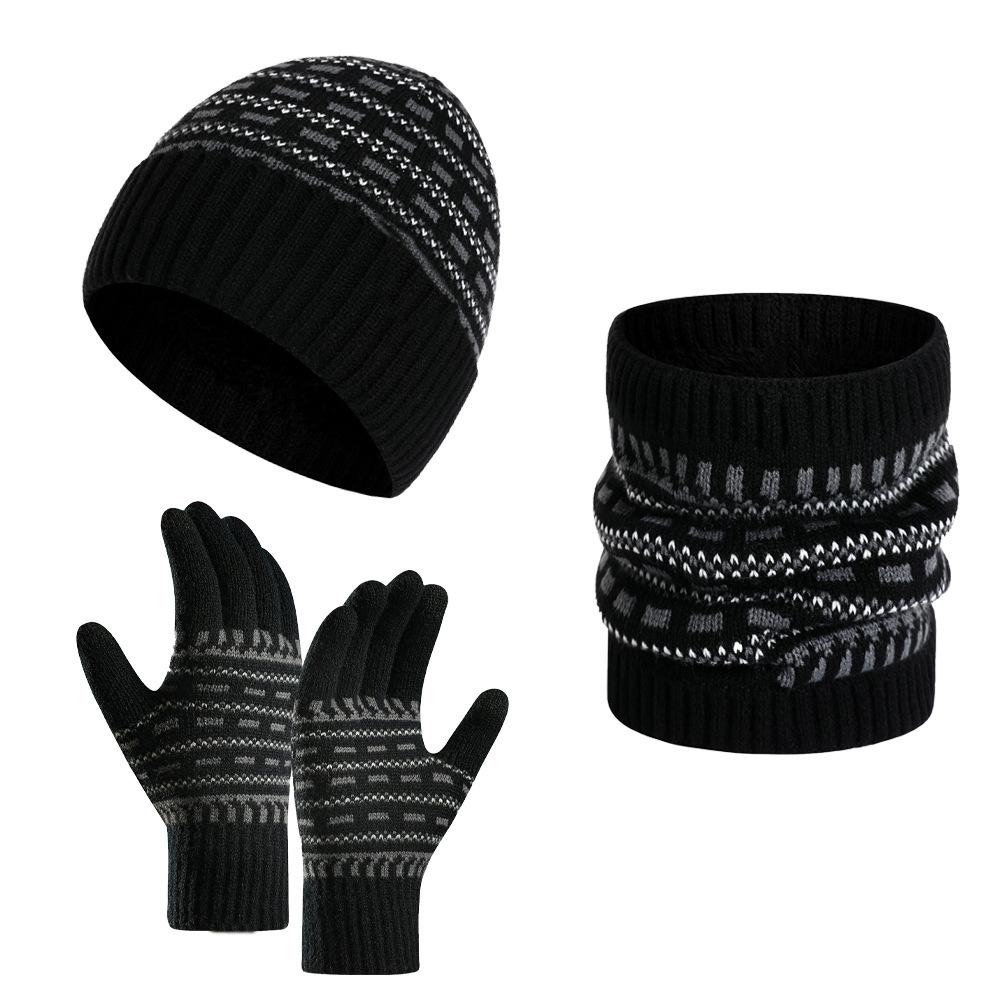 Tenue Hiver Homme Chaude avec Bonnet, Écharpe et Gants Isolants - PanierRoyale