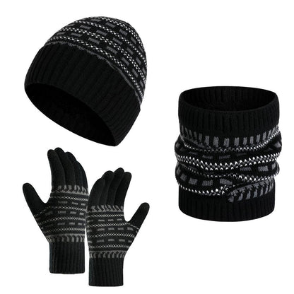 Tenue Hiver Homme Chaude avec Bonnet, Écharpe et Gants Isolants - PanierRoyale