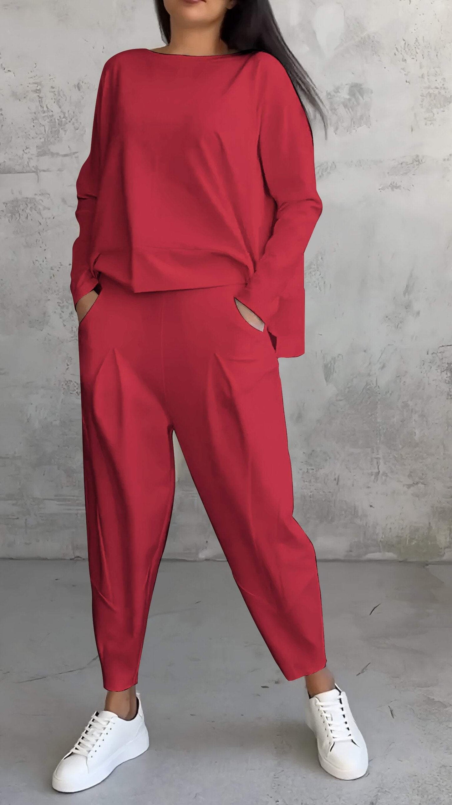 Robe Féminine Col Rond en Élasthanne confortable et tendance
