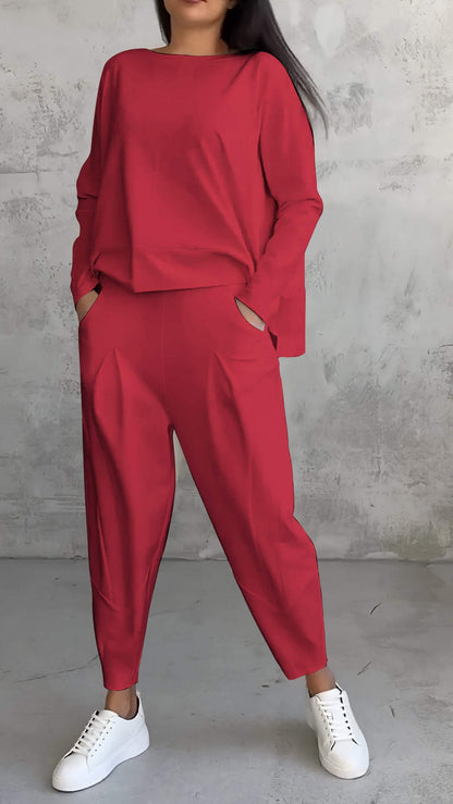 Robe Féminine Col Rond en Élasthanne confortable et tendance