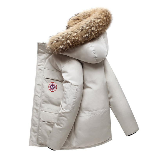 Parka Homme Hiver Épais et Chaud avec Capuche Fourrure - PanierRoyale