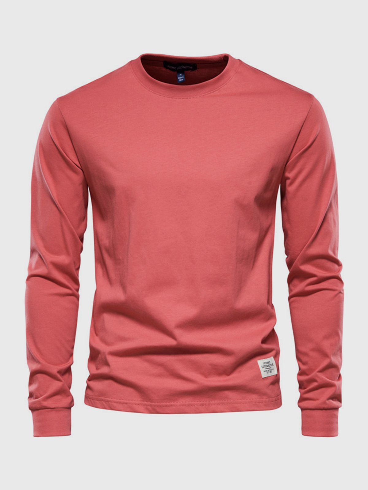 Chemise Homme Coton Manches Longues Col Rond Classique