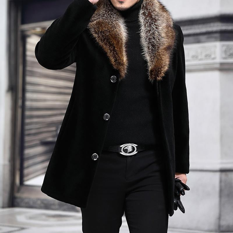 Manteau Homme Mi-Long Chaud et Élégant - PanierRoyale