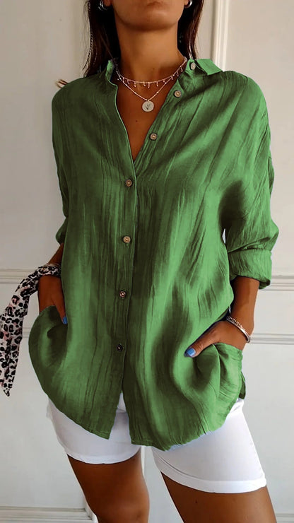 Chemise femme décontractée manches courtes
