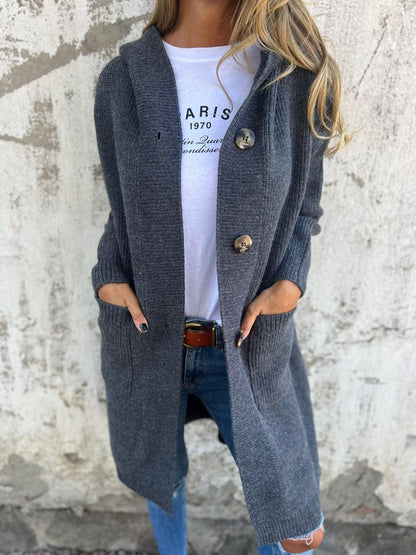 Cardigan long en Maille Douce Coupe Ample