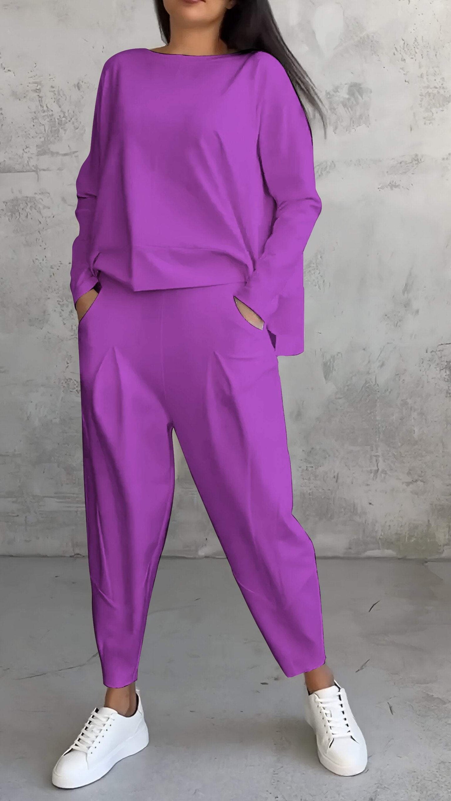 Robe Féminine Col Rond en Élasthanne confortable et tendance