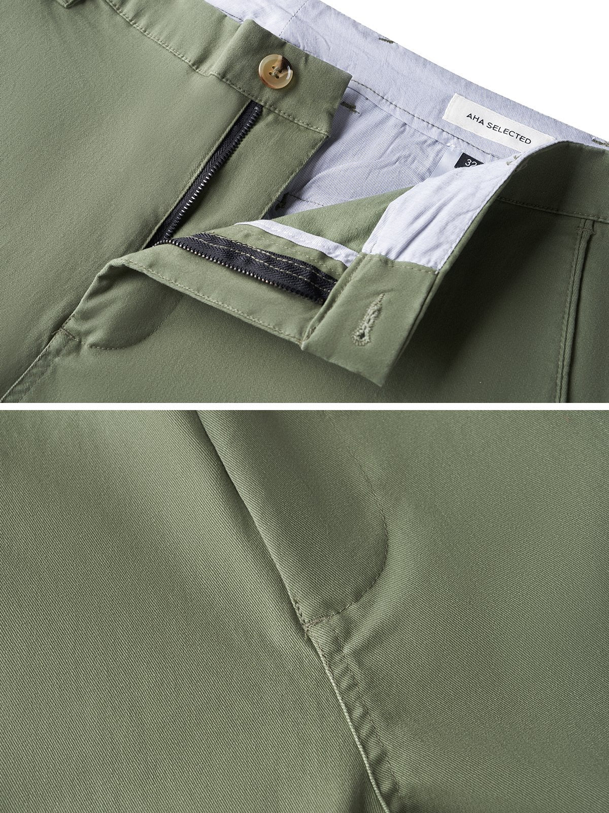 Pantalon Chino Homme Élastique et Léger en Coton Mélangé