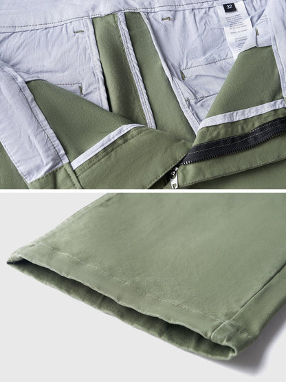 Pantalon Chino Homme Élastique et Léger en Coton Mélangé