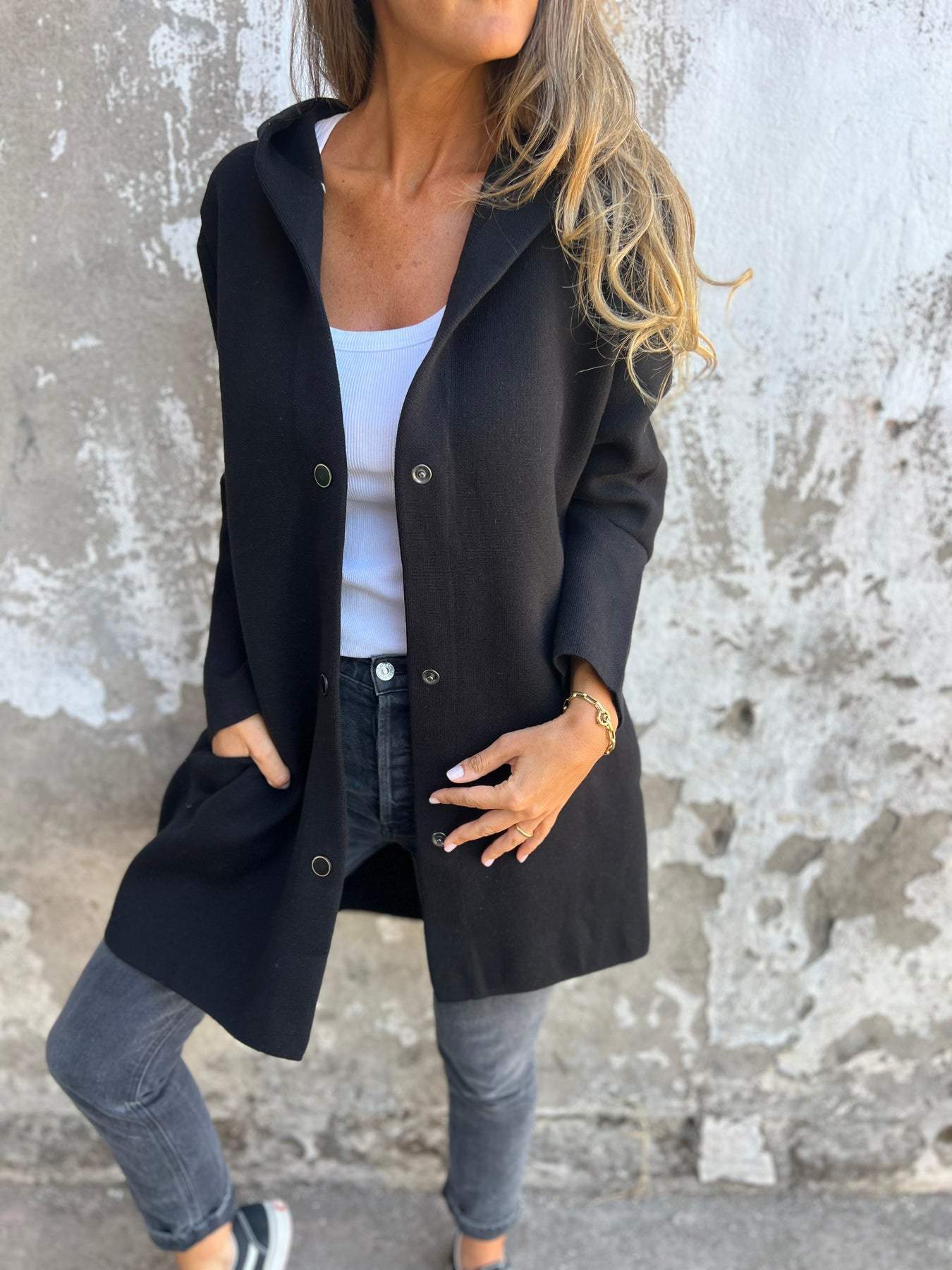 Veste femme longue capuche - Légère et Chaude pour Hiver