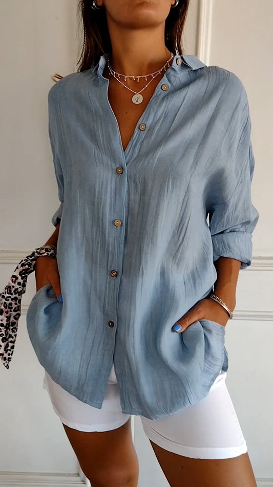 Chemise femme décontractée manches courtes - PanierRoyale