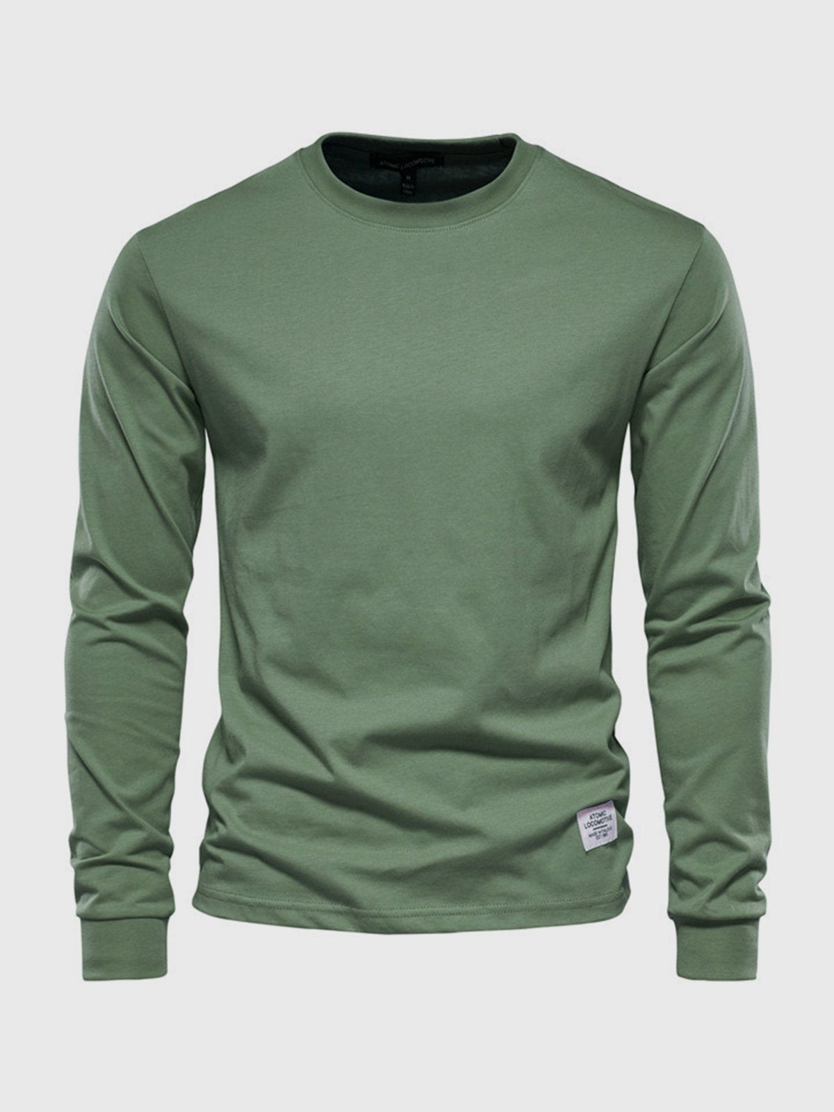 Chemise Homme Coton Manches Longues Col Rond Classique