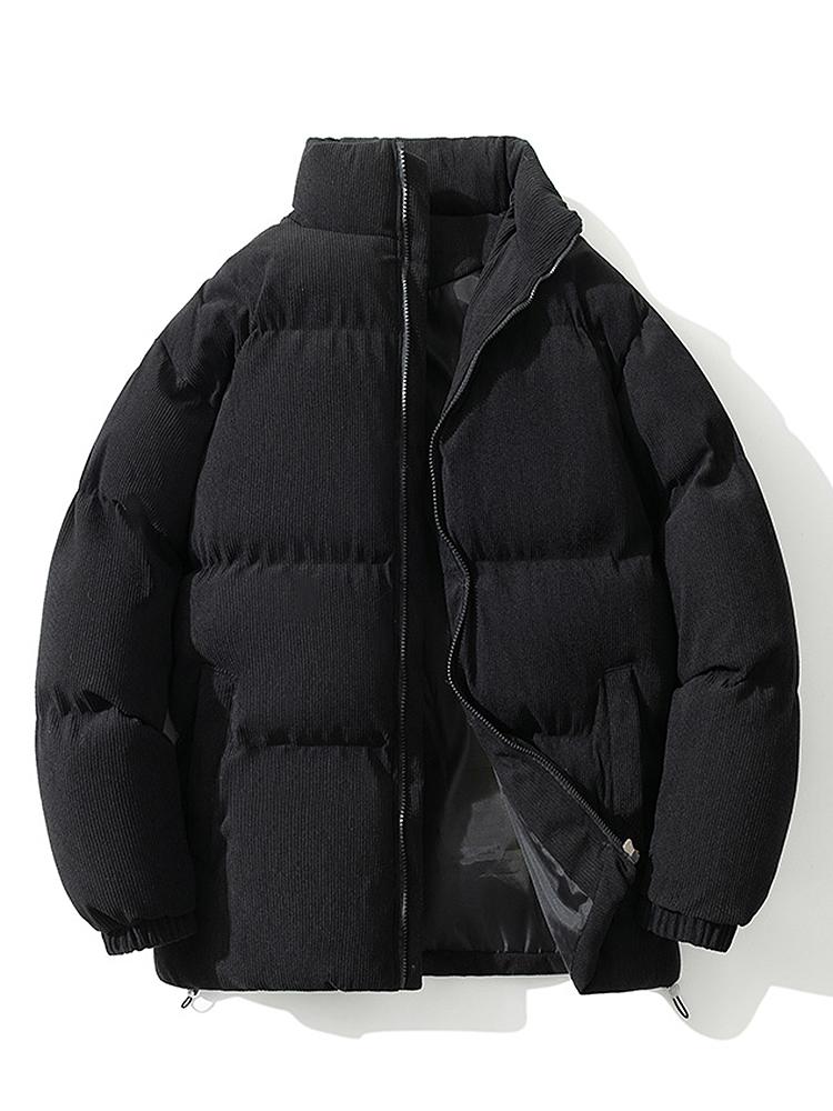 Doudoune Homme Hiver Velours Éclair Zippé Chaude