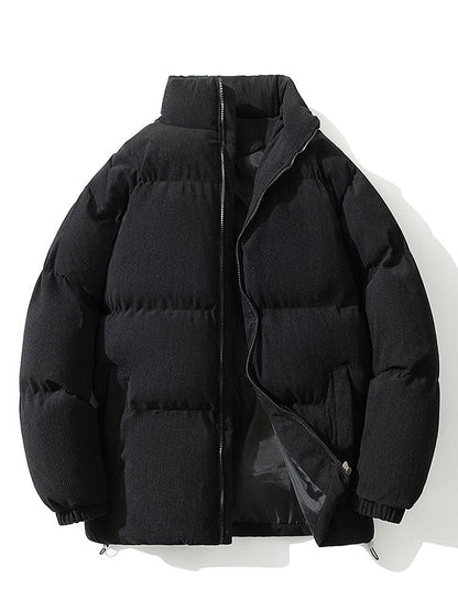 Doudoune Homme Hiver Velours Éclair Zippé Chaude