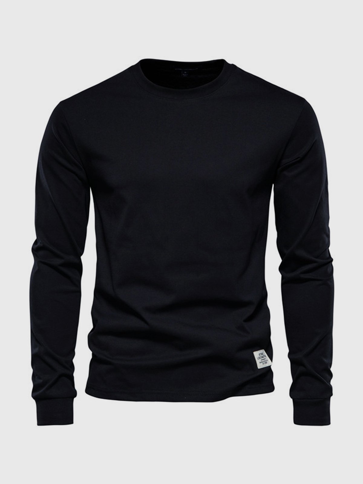 Chemise Homme Coton Manches Longues Col Rond Classique