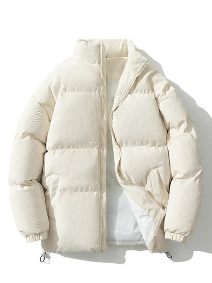 Doudoune Homme Hiver Velours Éclair Zippé Chaude