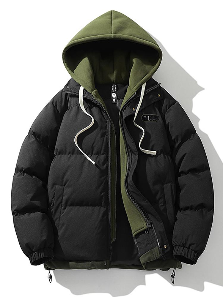 Parka Hivernal Homme avec Capuche et Poches Réfléchissantes - PanierRoyale