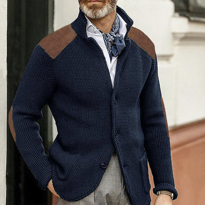 Blazer Homme Élégant col chemisé manches longues