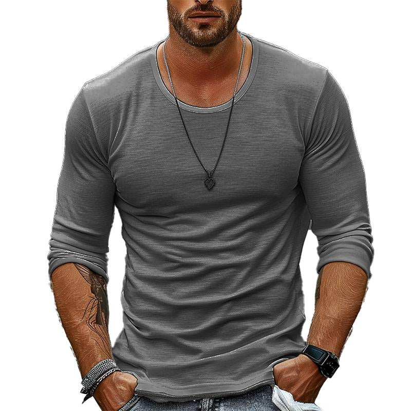 T-shirt Homme Manches Longues Casual Chic