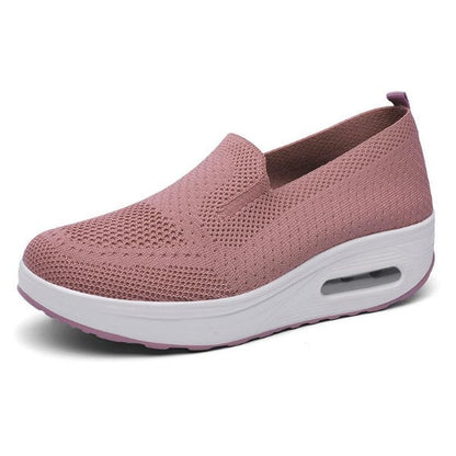 Baskets Femmes Rose Pastel Confortables et Légères