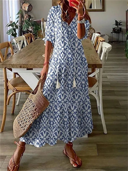 Robe Femme en Soie Fleuri Élégant pour Cocktail
