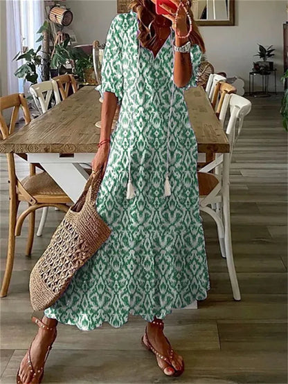 Robe Femme en Soie Fleuri Élégant pour Cocktail