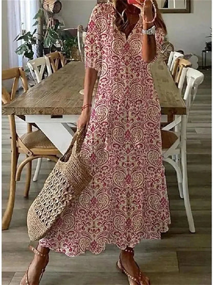 Robe Femme en Soie Fleuri Élégant pour Cocktail