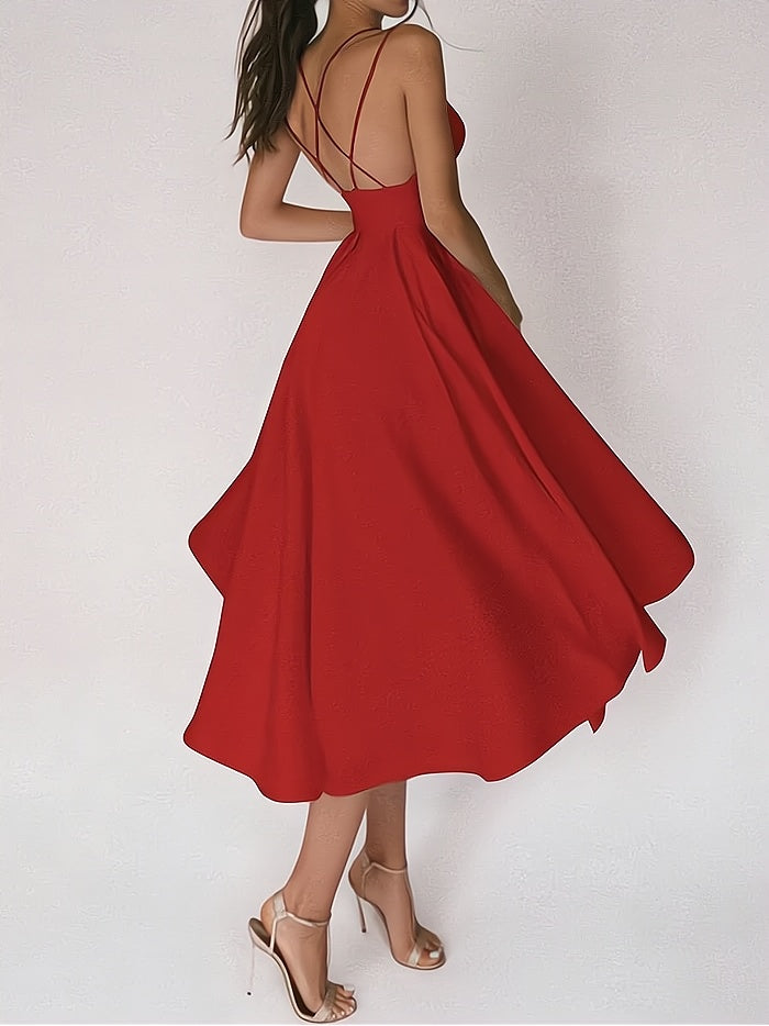Robe de Soirée Longue Col en V Élégante et Chic