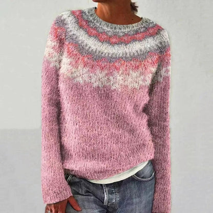 Pull Femme Hiver Chaud et Doux à Carreaux