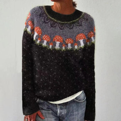 Pull Femme Hiver Chaud et Doux à Carreaux