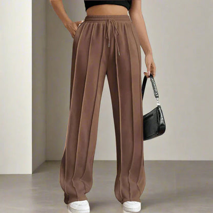 Pantalon Femme Slim Taille Haute Élégant