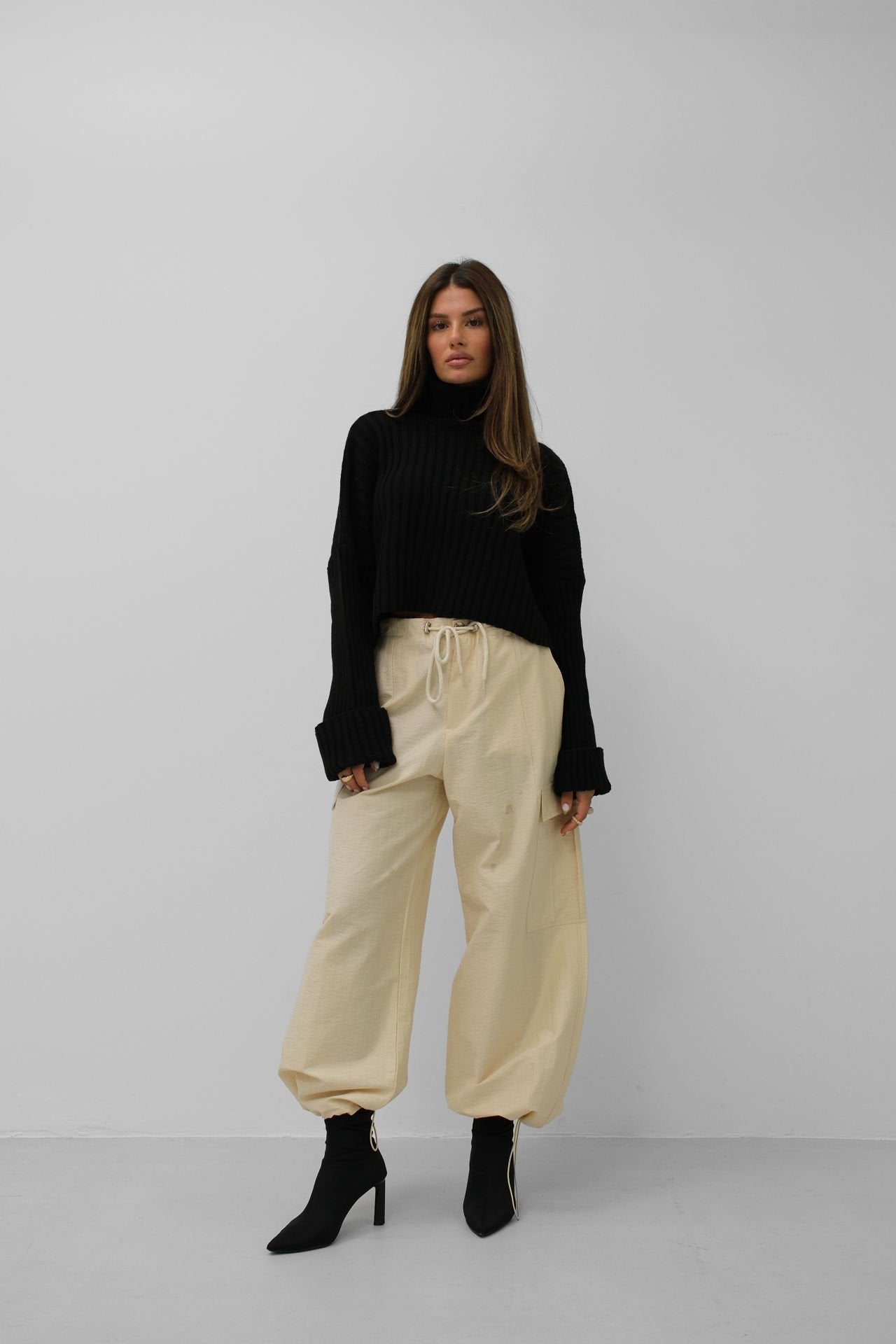 Pantalon Jogger Femme Jaune Décontracté - BerlinGlamour
