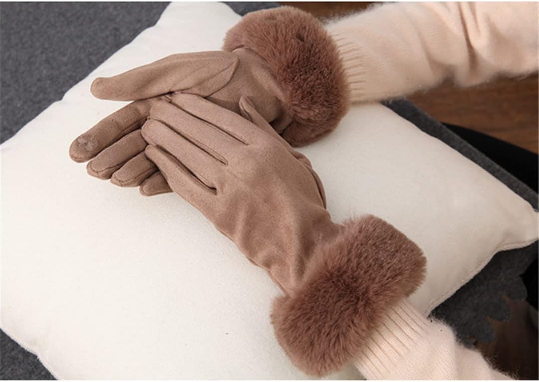 Gants Hiver Femmes Chauds et Doux Velours