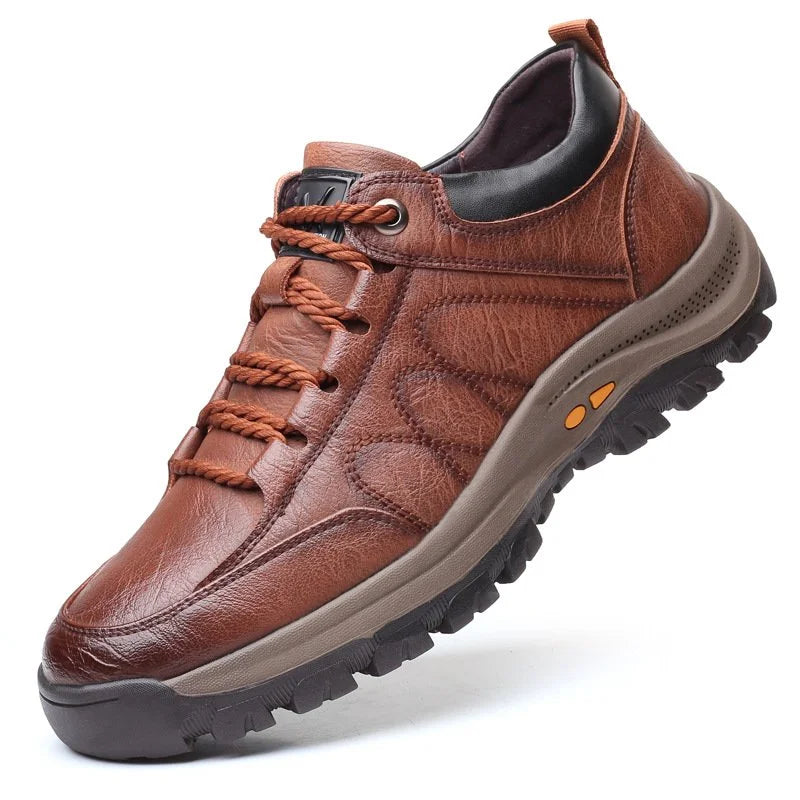 Bottes de randonnée en cuir solides pour homme - PanierRoyale