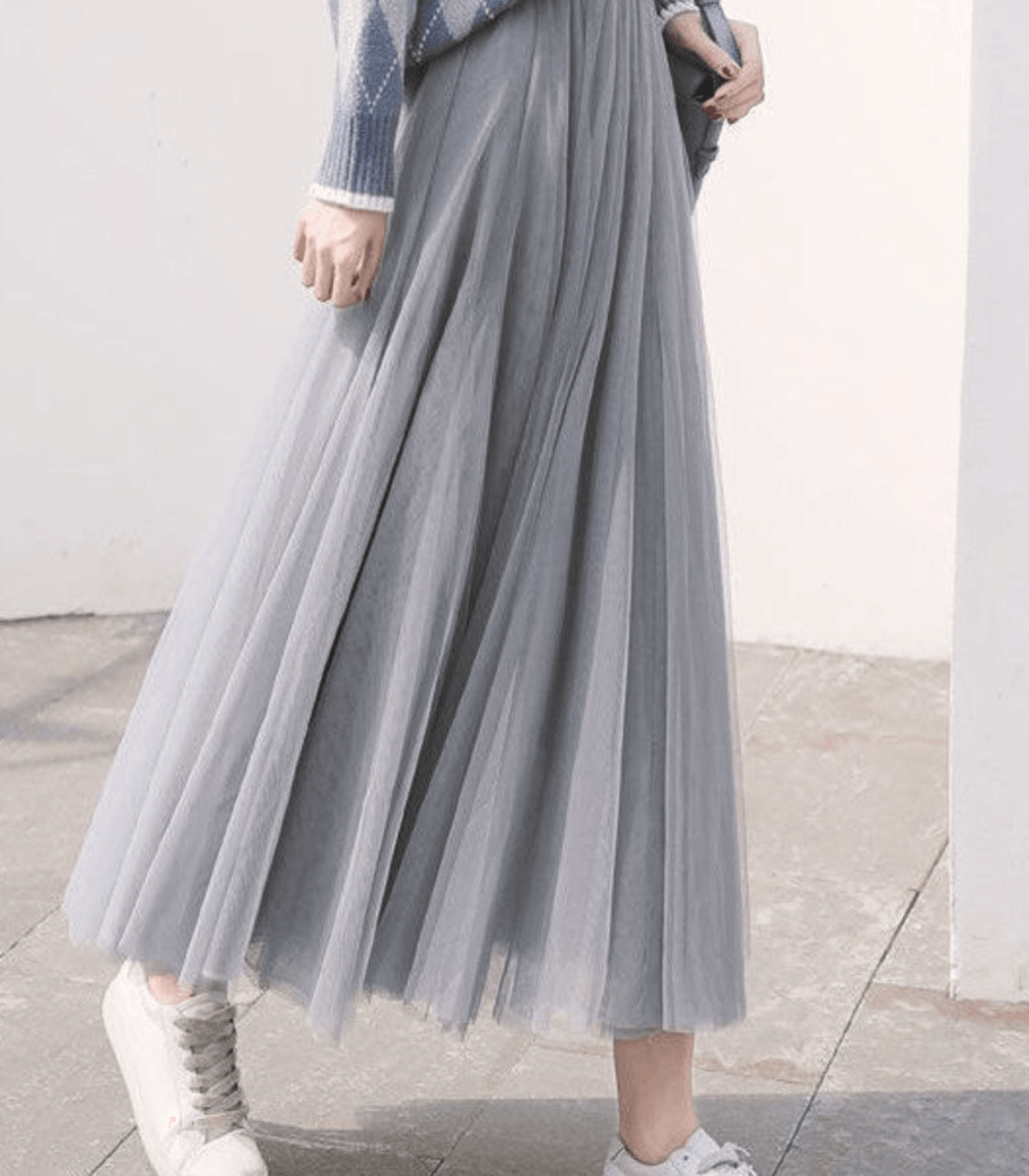 Jupe Mi-Longue Tulle Élégante pour Femme