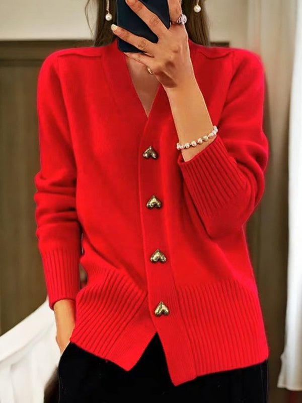 Cardigan Femme Tricot Noir Élégant