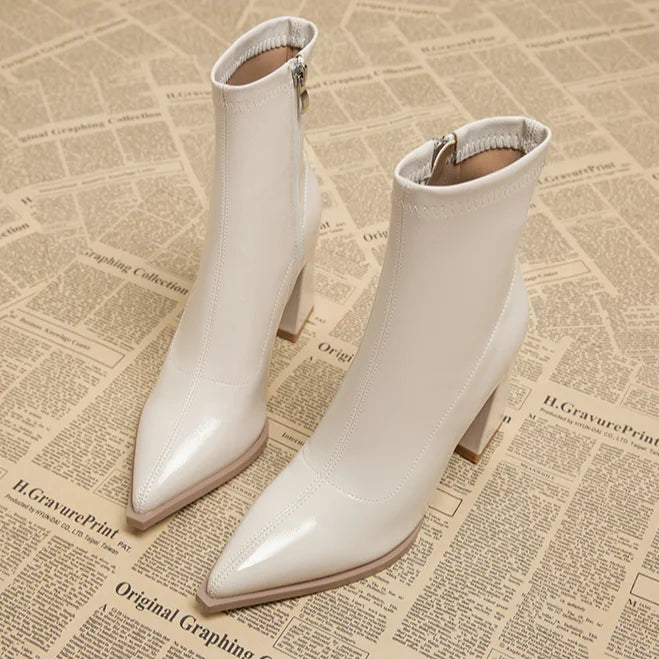 Bottines Femmes Hauts Talons Chic Hiver